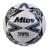Front view of the Mitre Impel Lite 360 Football White and Black