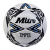 Front view of the Mitre Impel Lite 290 Football White and Black