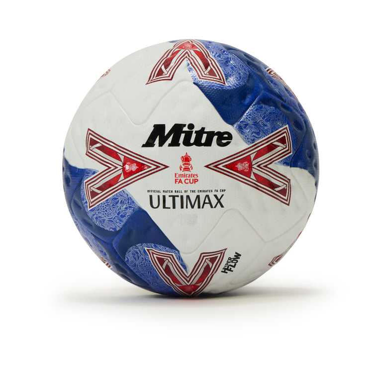 Mens FA Cup Ultimax Pro Football White/Blue/Red