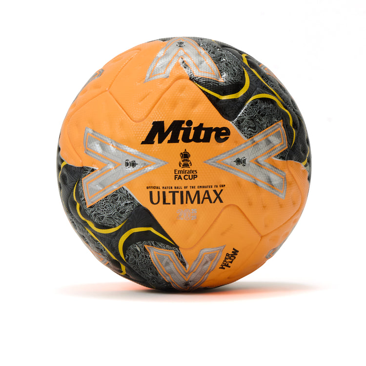 Mens FA Cup Ultimax Pro Football Fluo Orange