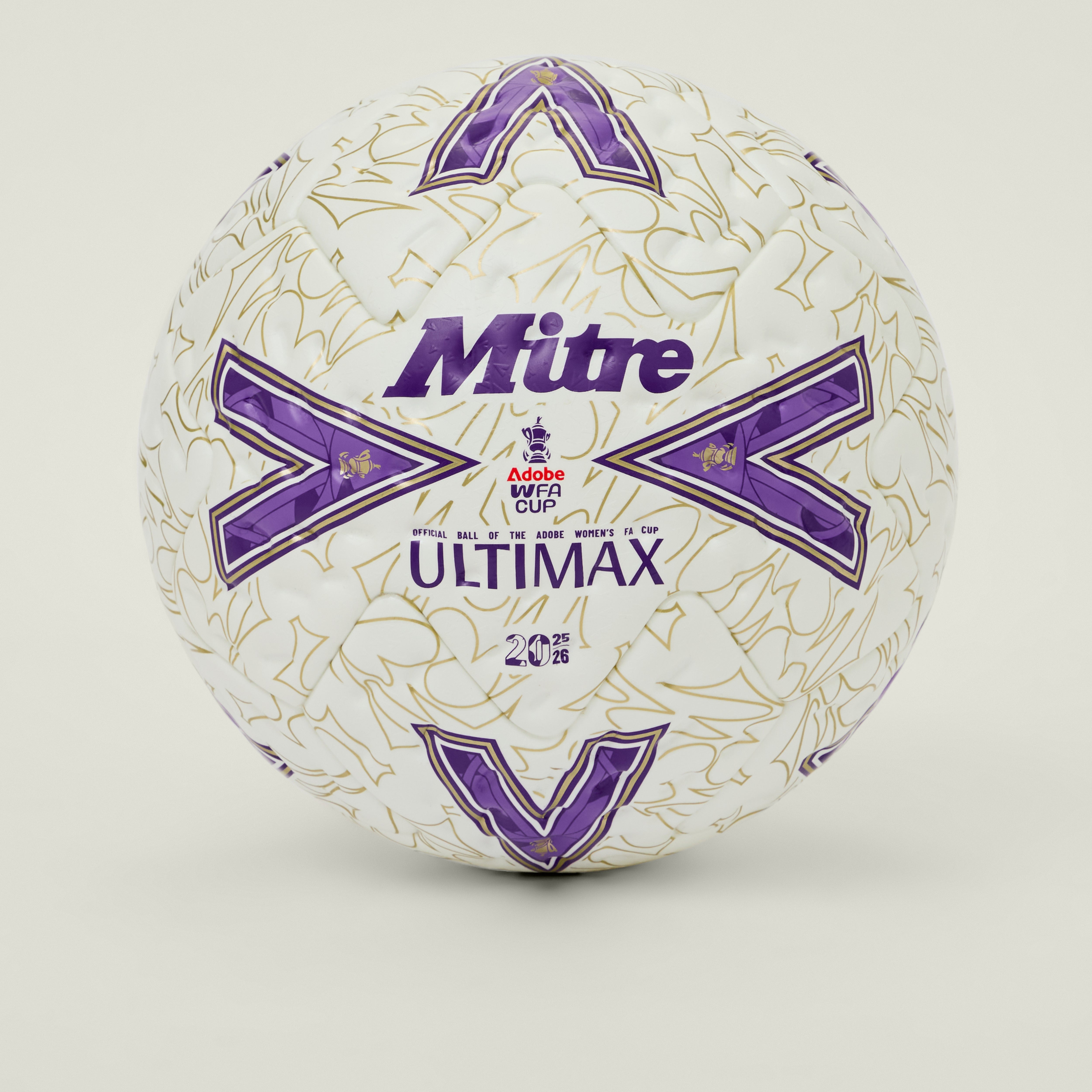 Womens FA Cup Final Ultimax Pro Football White/Purple – Mitre