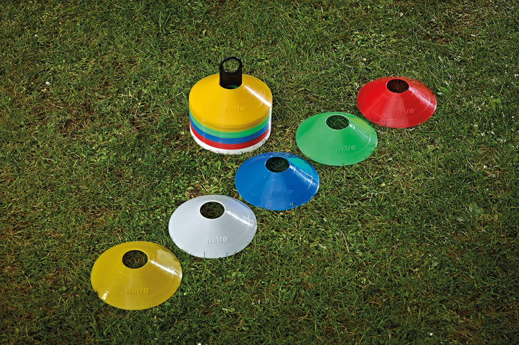Front view of the Mitre 50 Space Markers Multi-Colour
