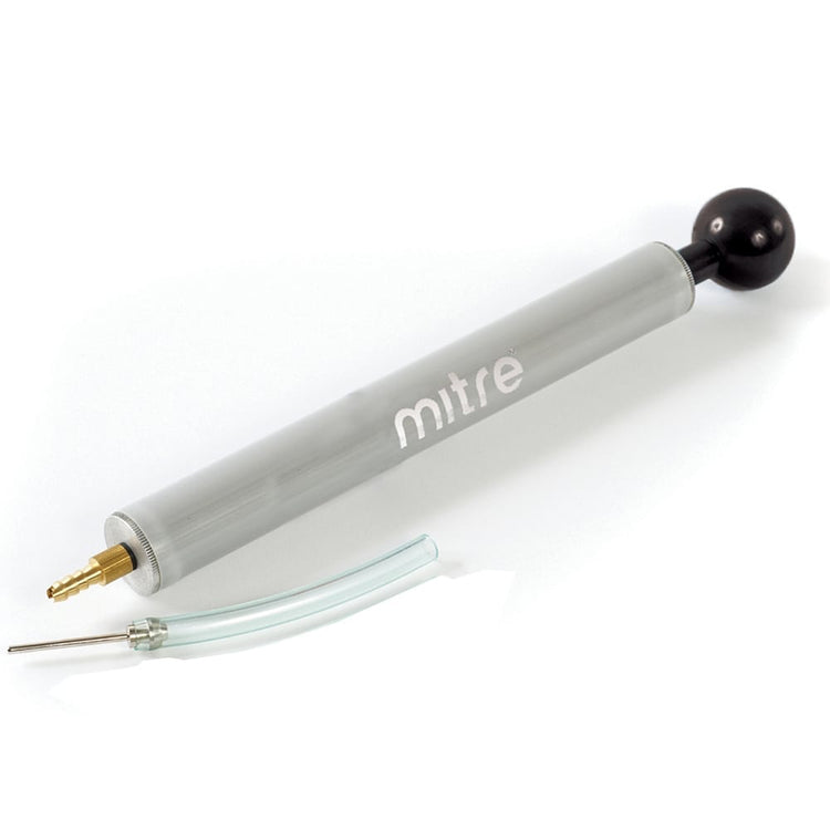 Front view of the Mitre High Speed Inflator Pump Grey