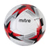 Front view of the Mitre Personalised Football White and Red