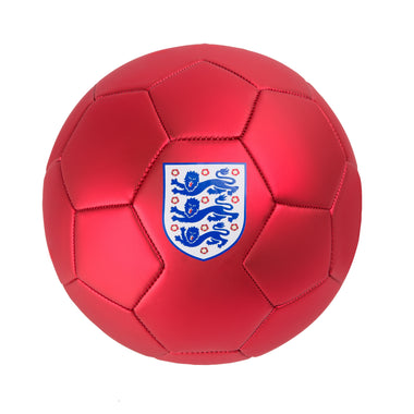 Front view of the Mitre England Football Red and White