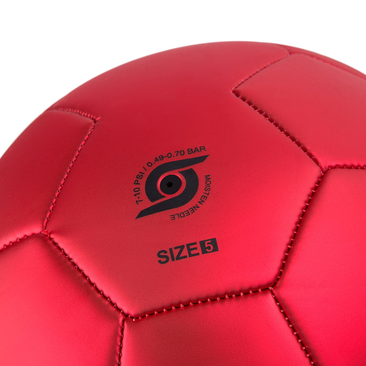 Front ¾ right view of the Mitre England Football Red and White