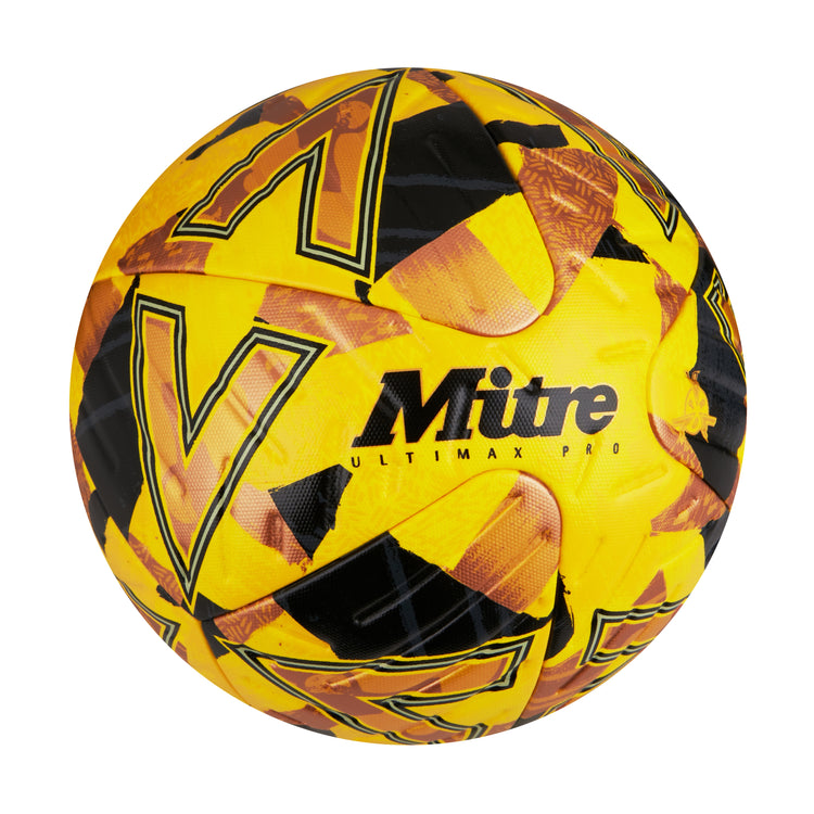 Front ¾ right view of the Mitre England Football White and Red