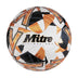Front view of the Mitre Ultimax Pro Football White, Gold and Black