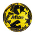 Front view of the Mitre Ultimax One Training Ball Yellow and Black