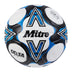 Front view of the Mitre Delta One Football White and Black