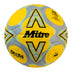 Front view of the Mitre Delta One Football Yellow and Black