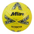 Front view of the Mitre Ultimatch Evo Football Yellow