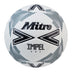 Front view of the Mitre Impel One Football White and Black