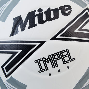 Back view of the Mitre Impel One Football White and Black