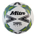 Front view of the Mitre Impel One Football White and Black