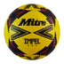 Front view of the Mitre Impel One Football Yellow and Black