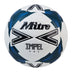 Front view of the Mitre Impel One Football White and Black