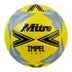 Front view of the Mitre Impel One Football Yellow and Black
