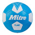 Front view of the Mitre Flare Football Blue and White
