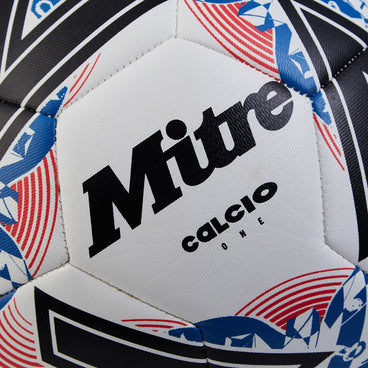 Back view of the Mitre Calcio Football White and Black
