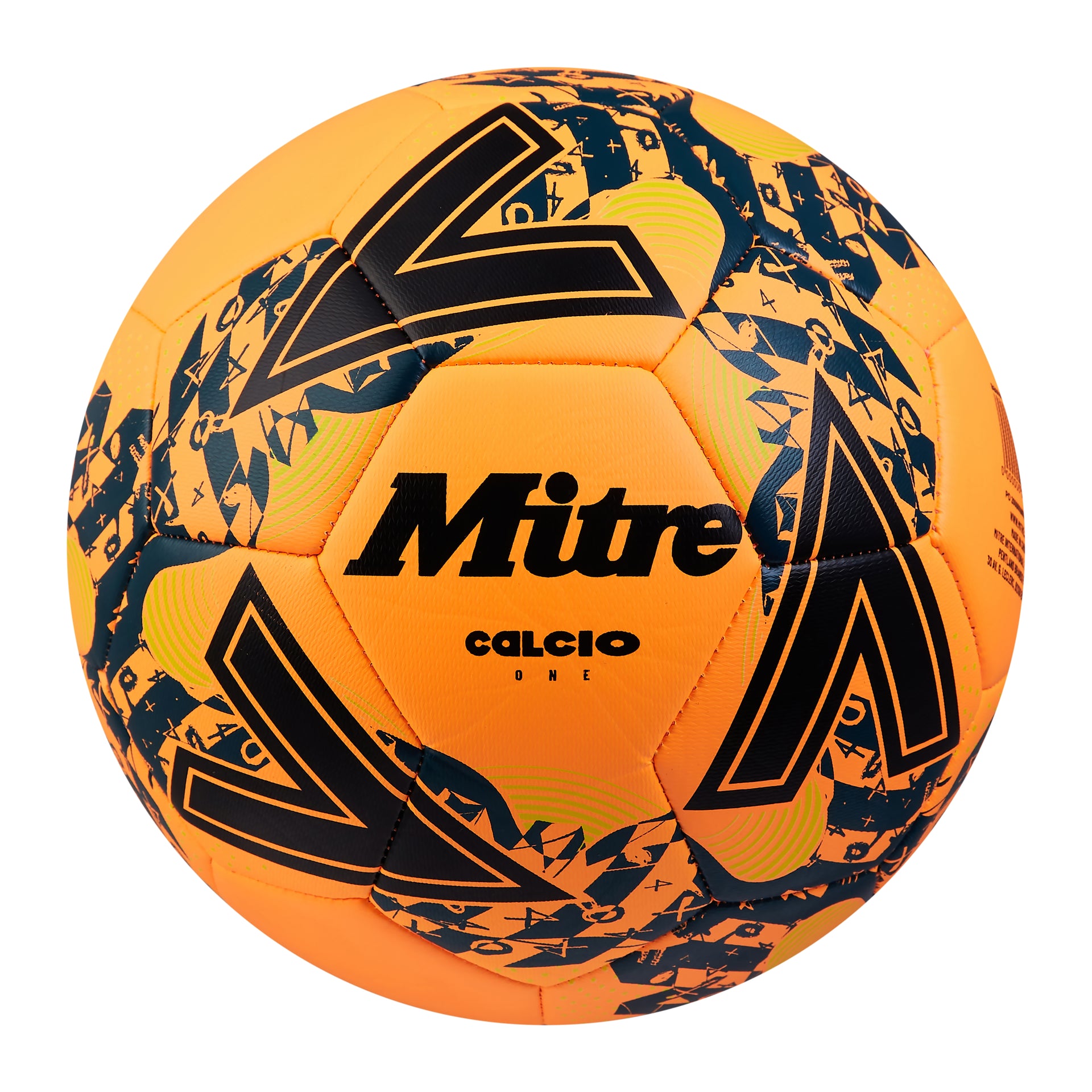 Calcio Football Orange Black