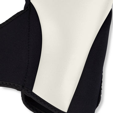 Back ¾ right view of the Mitre Impel Glove Black and Grey