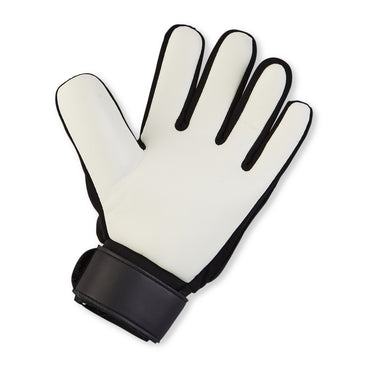 Front ¾ right view of the Mitre Magnetite Glove Black and White