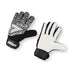 Front view of the Mitre Magnetite Junior Unisex Glove Black and White