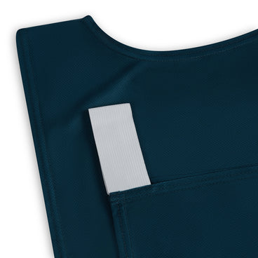Back view of the Mitre Netball Pro Training Bib Set Green and Tidal Teal