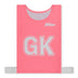 Front view of the Mitre Netball Pro Training Bib Set Pink