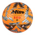Front view of the Mitre Emirates FA Cup Ultimax Pro Football Orange, Silver and Black