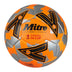 Front view of the Mitre Emirates FA Cup Train Football Orange, Silver and Black
