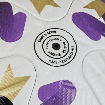 Back view of the Mitre Women's FA Cup Ultimax Pro Winners Football White, Gold and Green