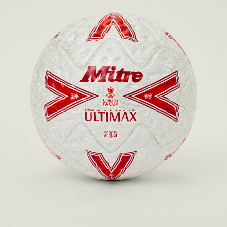 Mens Fa Cup Final Ultimax Pro Football White/Silver/Red