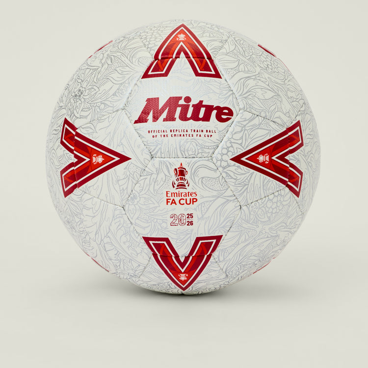 Mens FA Cup Final Training Football White/Silver/Red