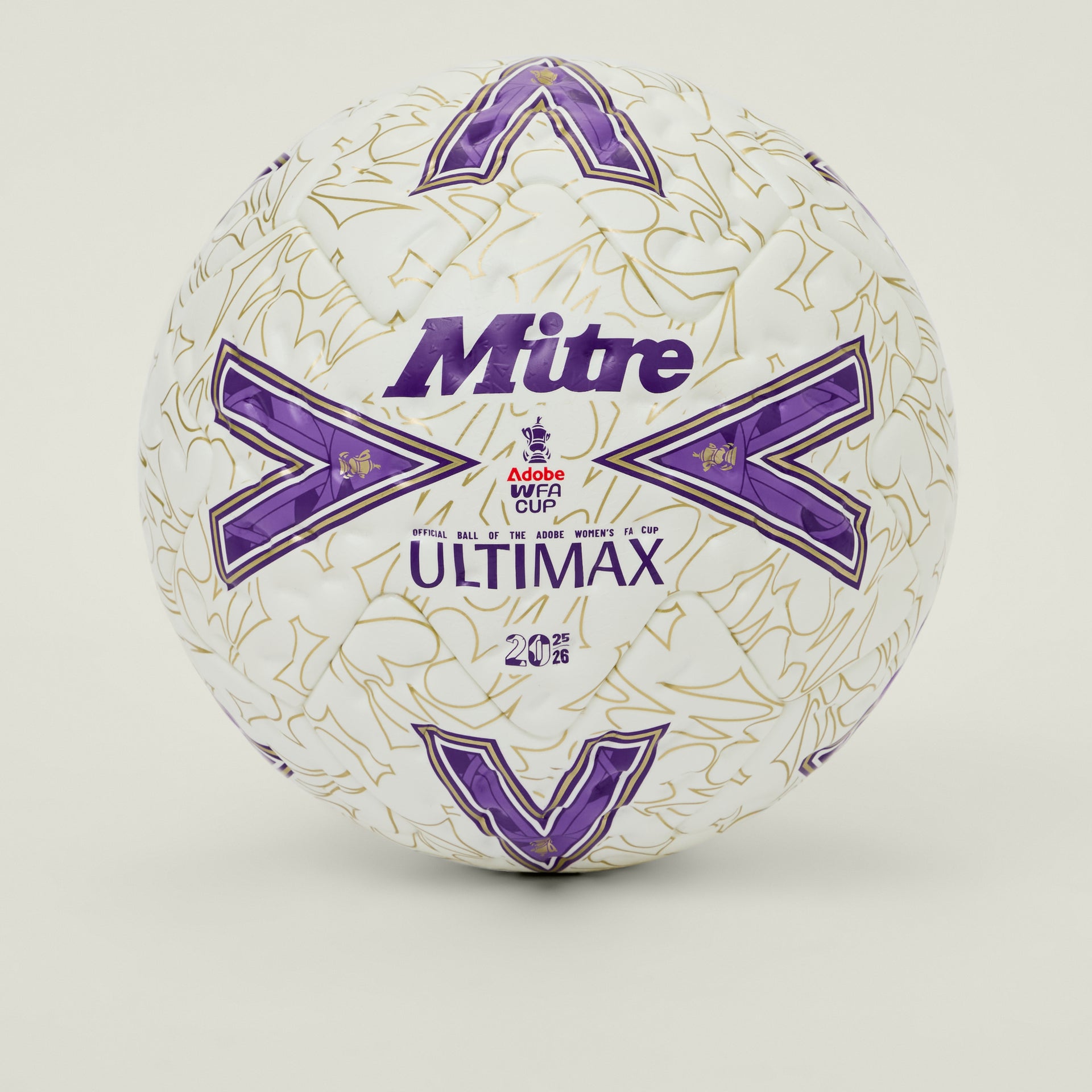 FA Cup Final Ultimax Pro Football White Purple