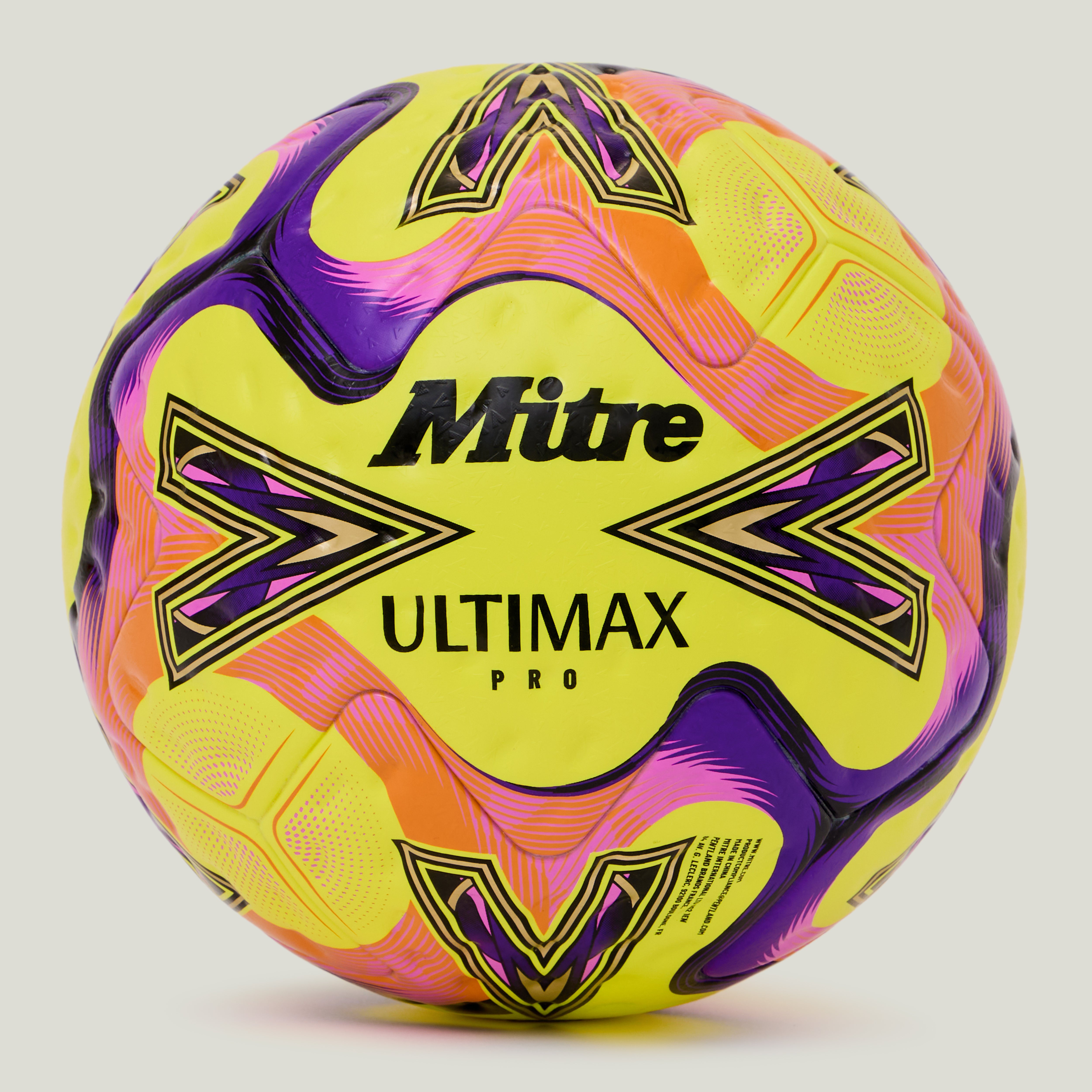 Ultimax Pro 26 Football Yellow/Orange/Purple – Mitre