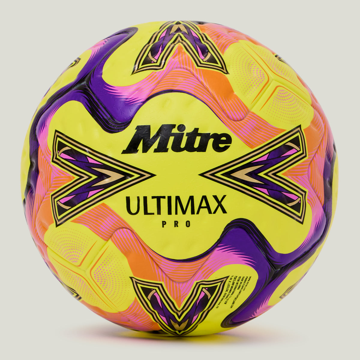 Ultimax Pro 26 Football Yellow Orange Purple