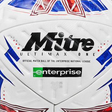 Back view of the  TNL Ultimax One XU Football White and Blue