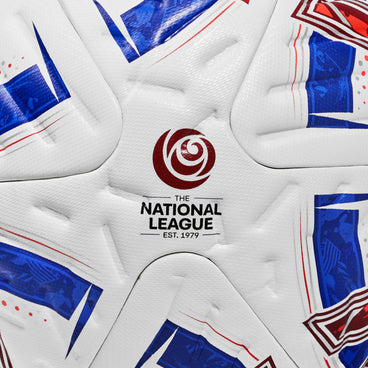 Back ¾ right view of the  TNL Ultimax One XU Football White and Blue