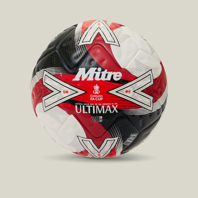 Emirates FA Cup Ultimax Pro Football White/Red/Black