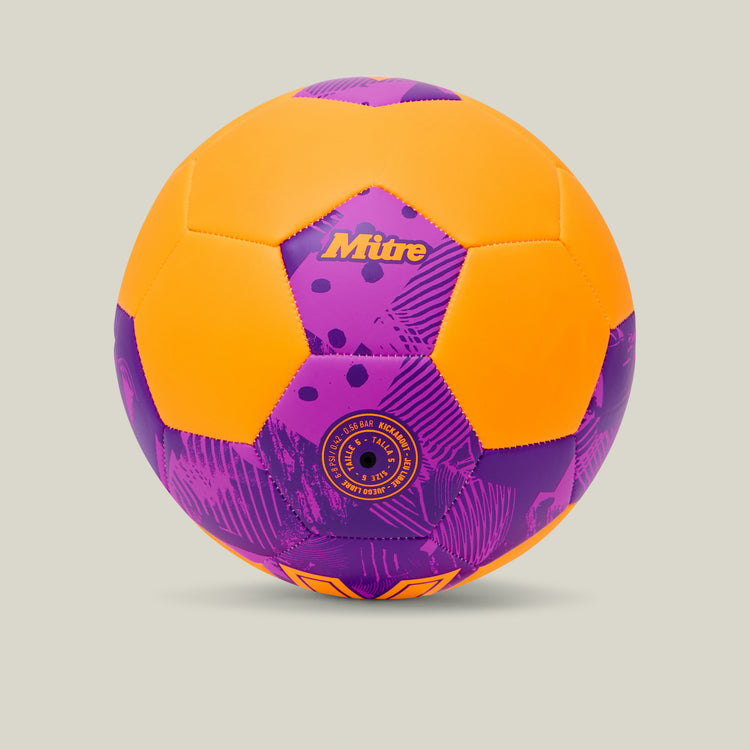 Personalised Football Orange/Purple