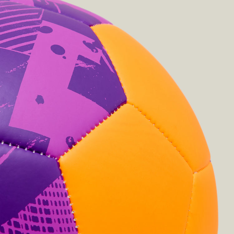Personalised Football Orange/Purple