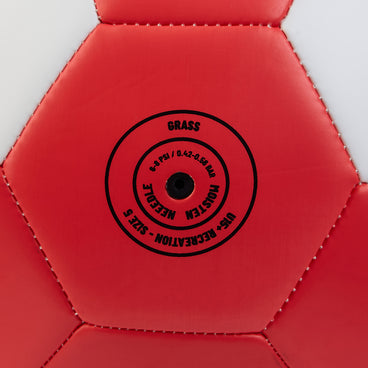 Back ¾ right view of the Mitre Final Football White and Black