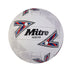Front view of the Mitre Shooter Netball White and Red