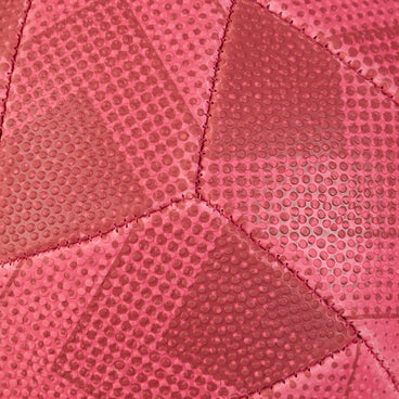 Back ¾ left view of the Mitre Attack Netball Pink and Purple