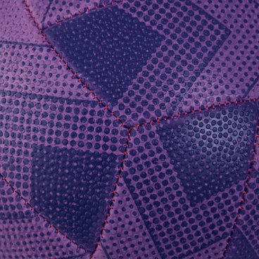Back ¾ left view of the Mitre Attack Netball Purple and Pink