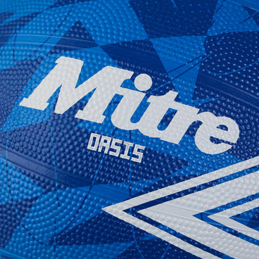 Back view of the Mitre Oasis Netball Blue and White