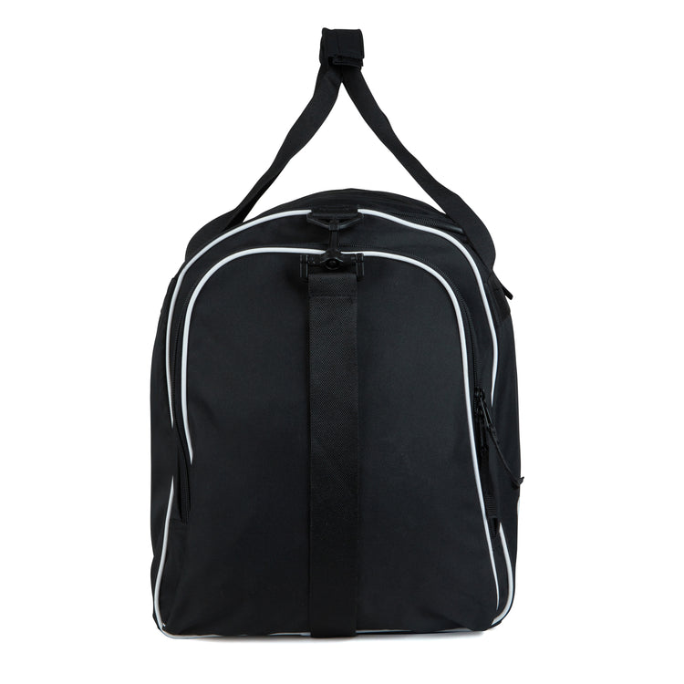 Front ¾ right view of the Mitre Sunday League Kit Bag Black