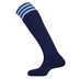 MERCURY 3 STRIPE SOCK NAVY/SKY